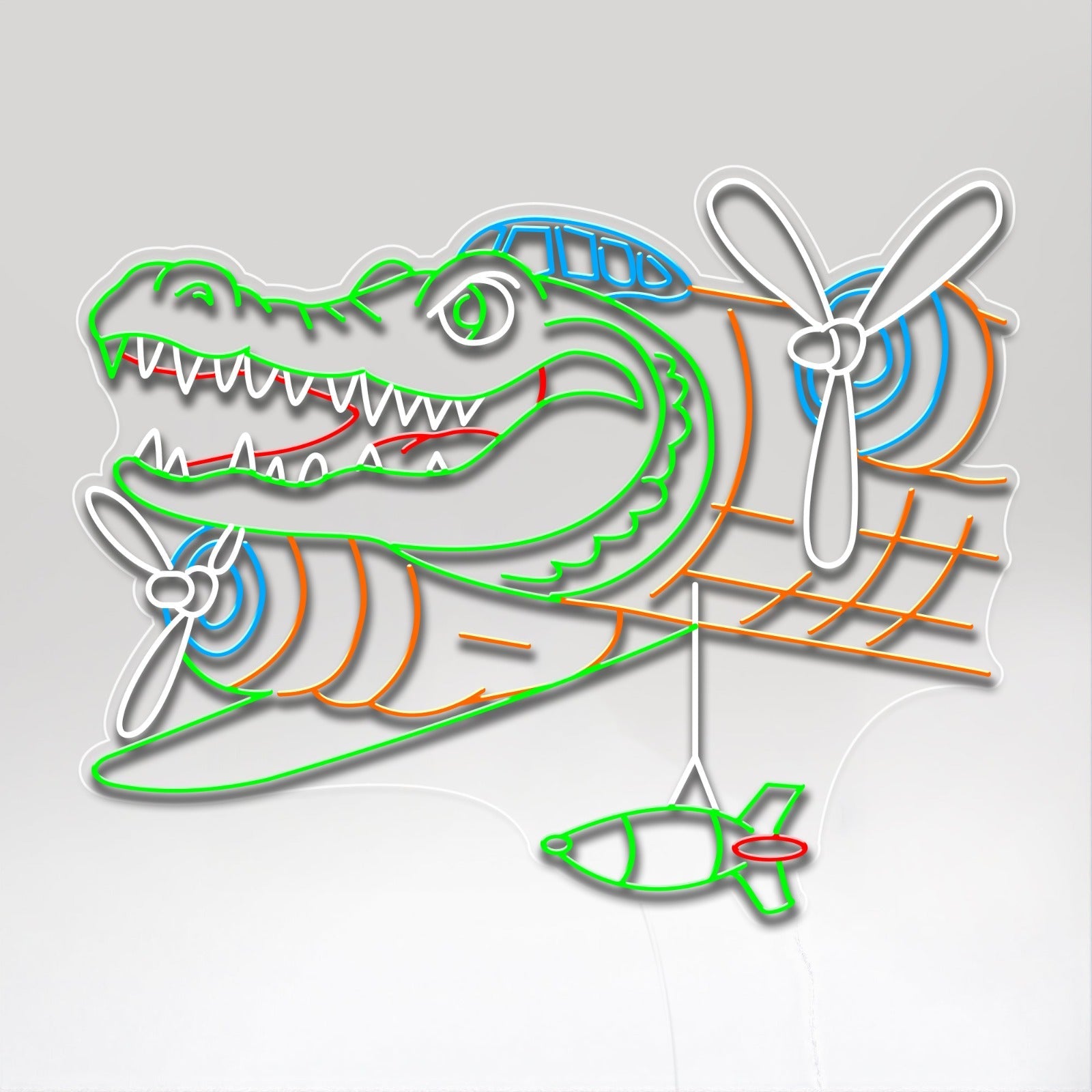 NEON BOMBARDILO CROCODILO