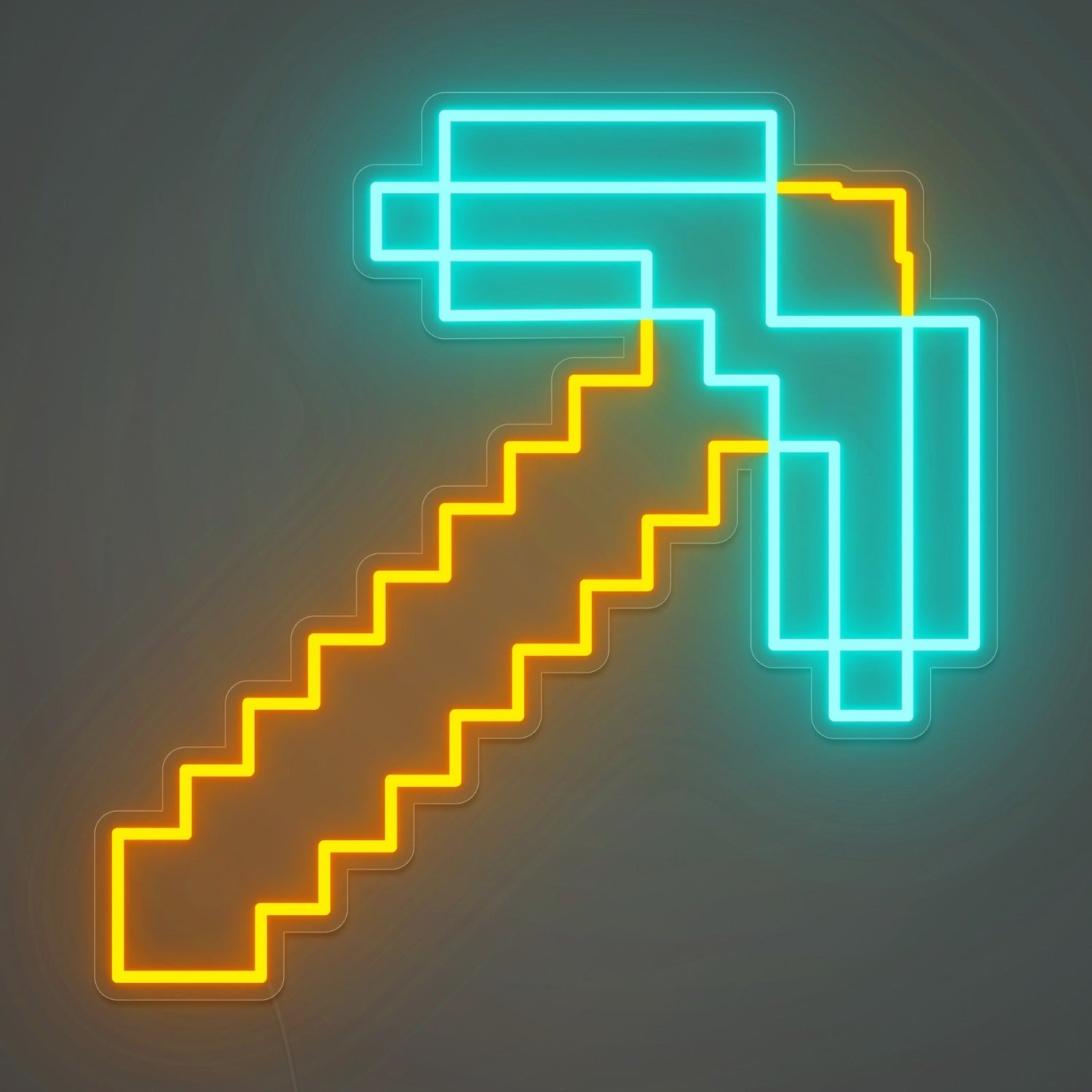 Creusez en Style avec le Néon Pioche de Diamant Minecraft de Lumicorne