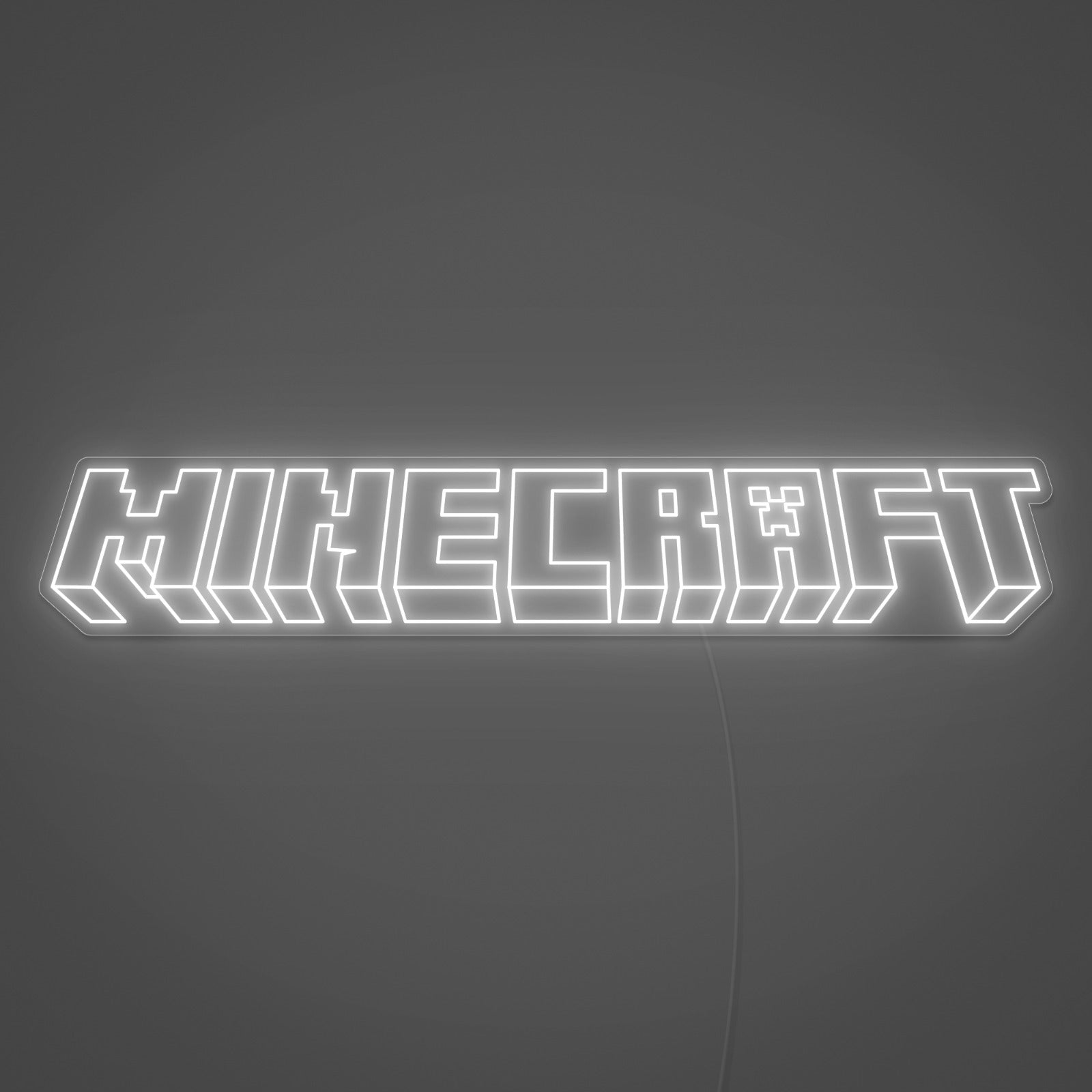 Affichez Votre Passion avec le Néon Minecraft Logo de Lumicorne