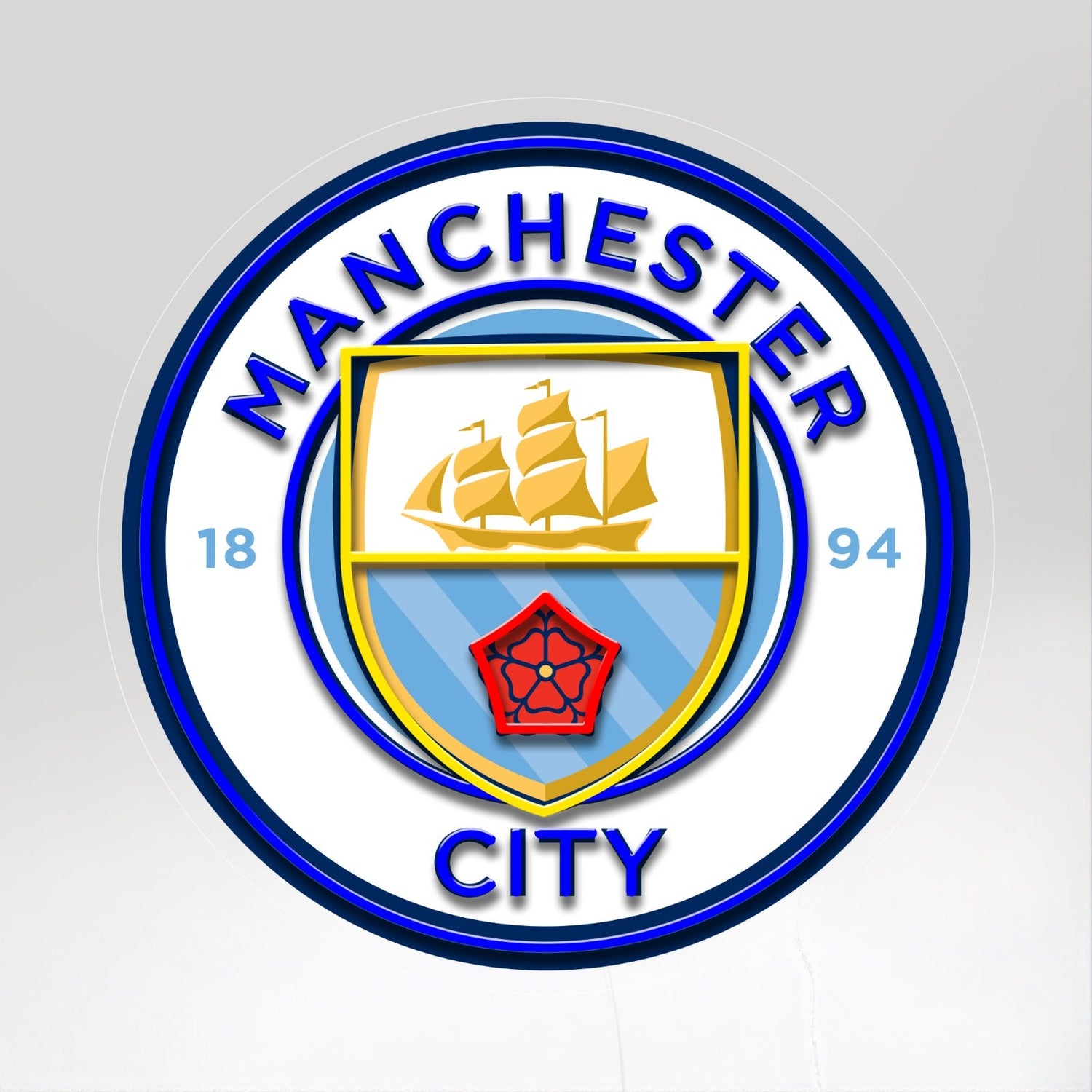 Soutenez les Citizens avec le Néon Logo Manchester City de Lumicorne