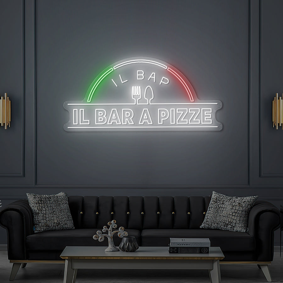 Enseigne LED Néon Personnalisée - Bar A Pizze 180cm