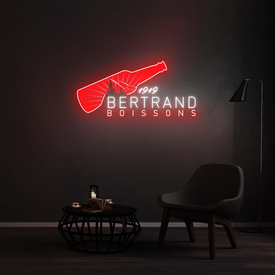 Personnalisation Enseigne LED Néon - Bertrand Boissons