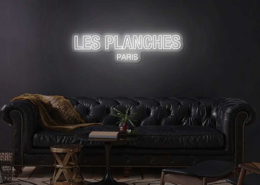 Enseigne LED Néon Personnalisée - Les Planches