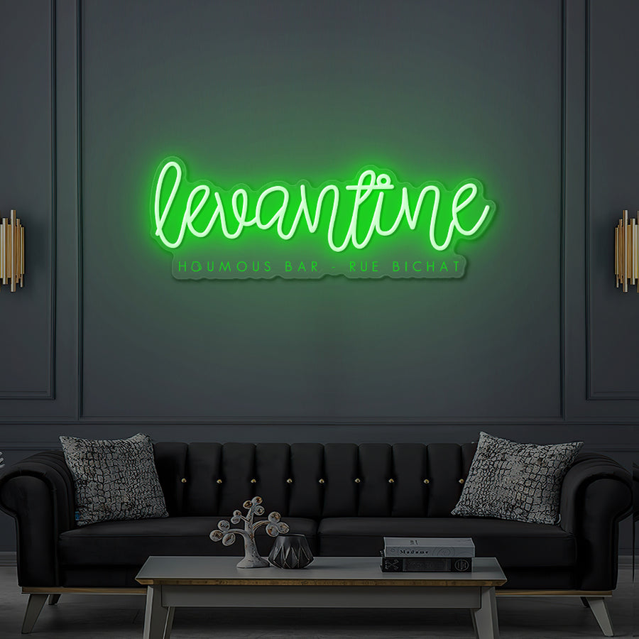 Enseigne LED Néon Personnalisée Levantine
