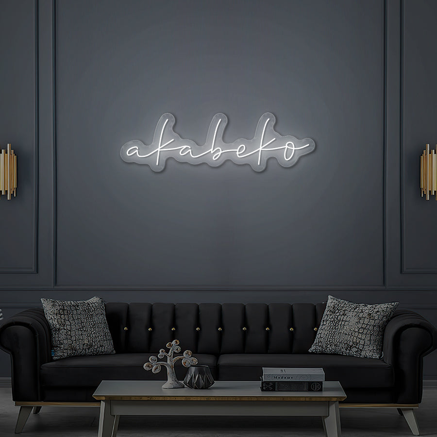 Enseigne LED Néon Personnalisée Akabeko