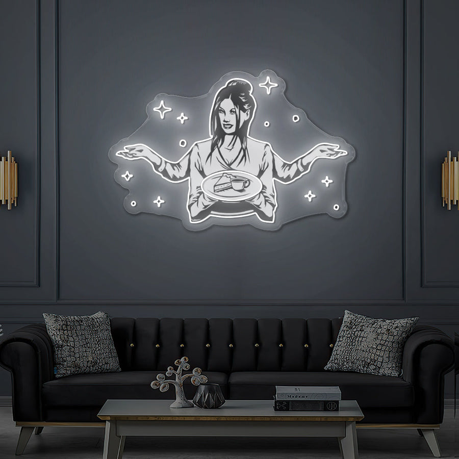 Enseigne LED Néon Personnalisée Peter Coffee Shop Bordeaux