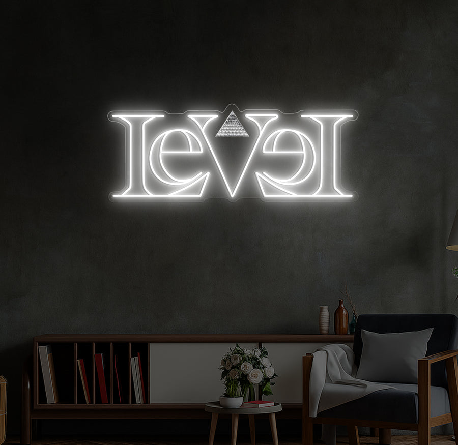 Enseigne LED Néon Personnalisée Level Club Paris