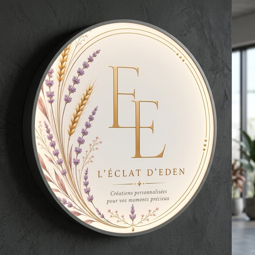 L’éclat d’Eden · Caisson lumineux