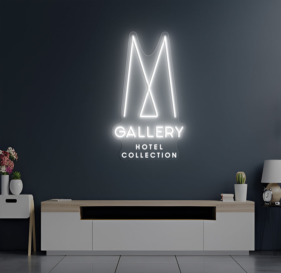 Enseigne LED Néon Personnalisée Hôtel Cour du Corbeau