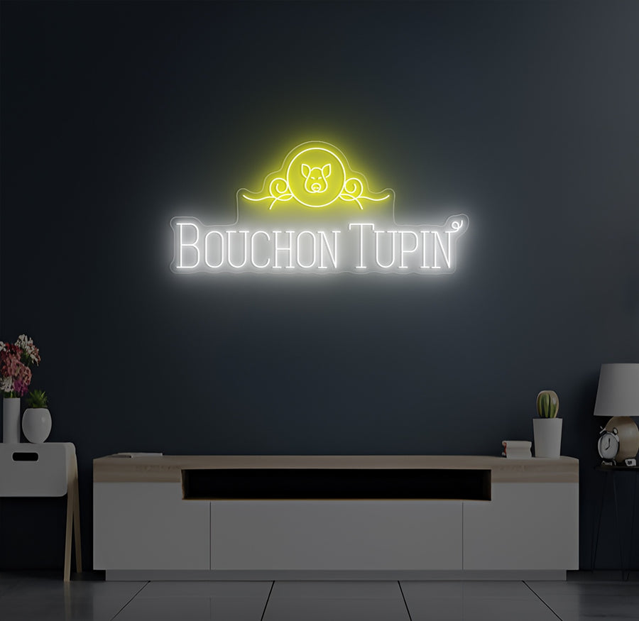 Enseigne LED Néon Personnalisée Bouchon Tupin