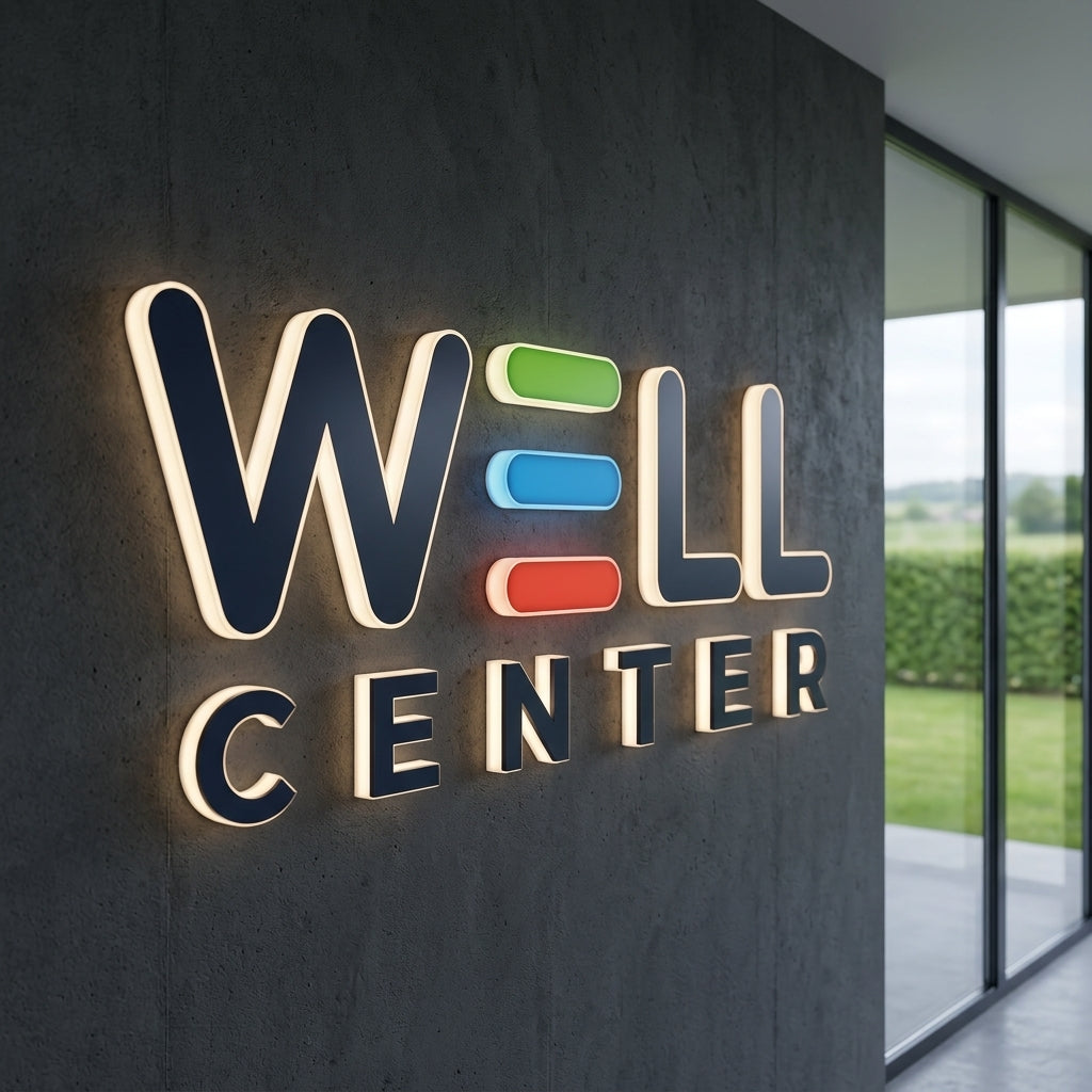 WELL CENY · Lettres lumineuses rétroéclairées