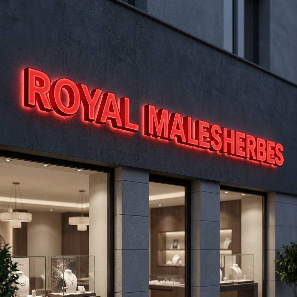 Le royal Malesherbes · Lettres lumineuses rétroéclairées