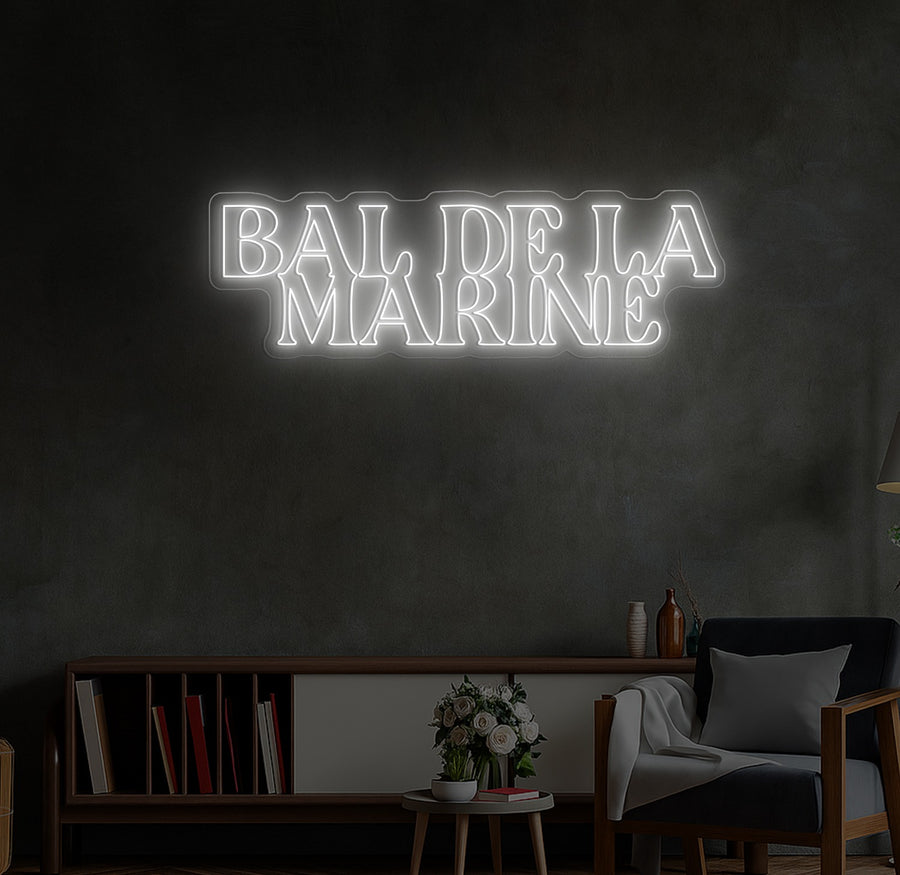 Enseigne LED Néon Personnalisée Bal de la Marine