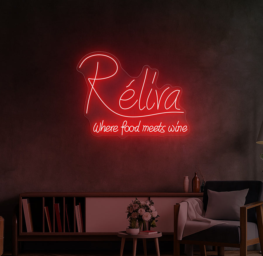 Enseigne LED Néon Personnalisée Réliva