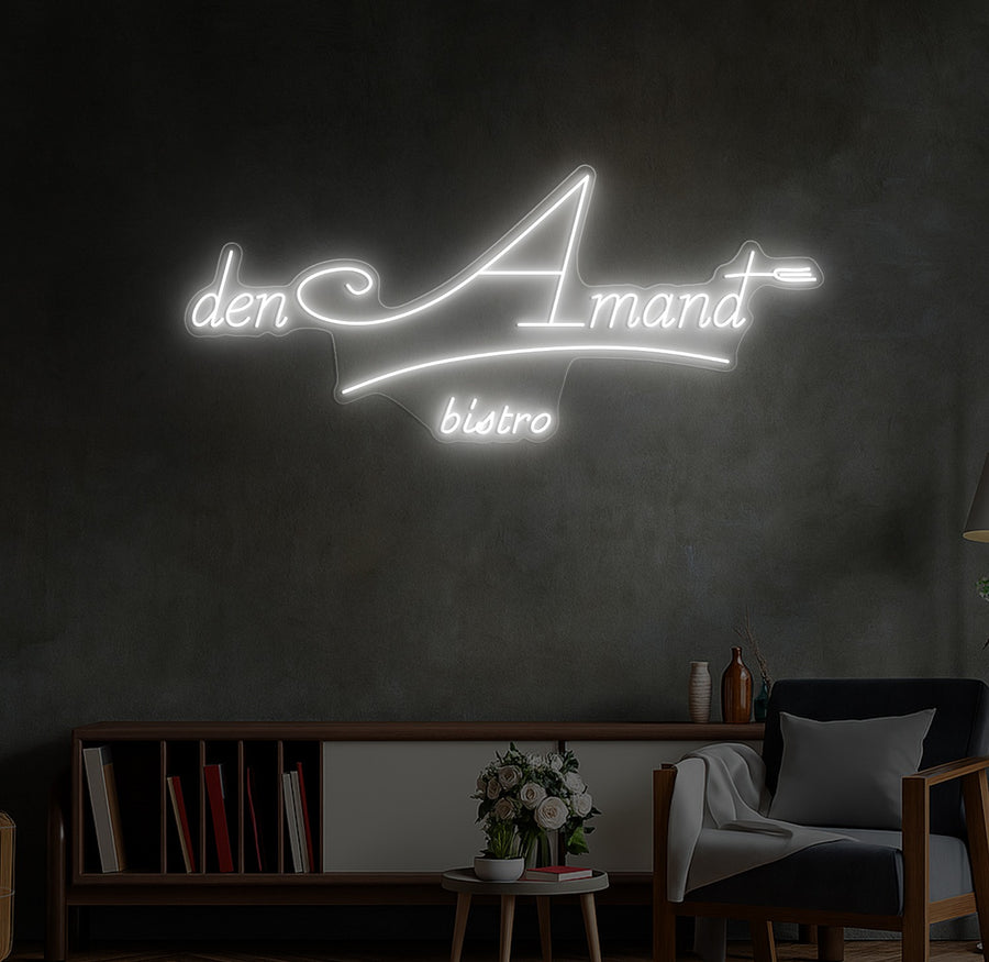 Enseigne LED Néon Personnalisée Bistro Den Amand