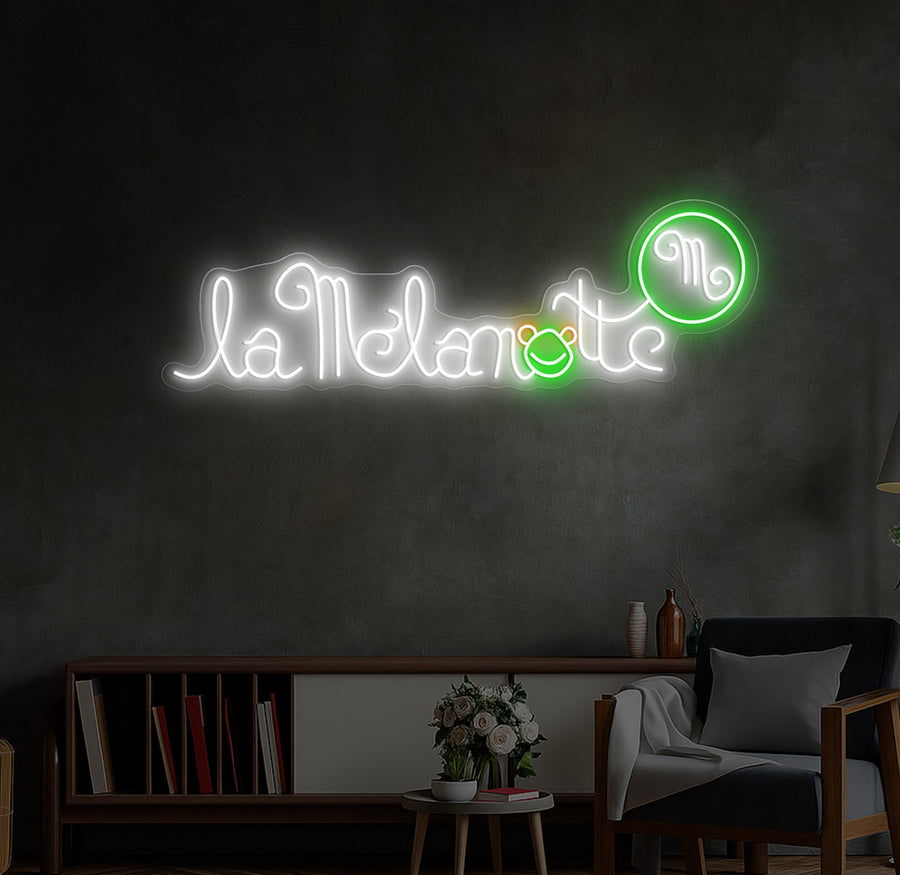 Enseigne LED Néon Personnalisée La Mélanotte