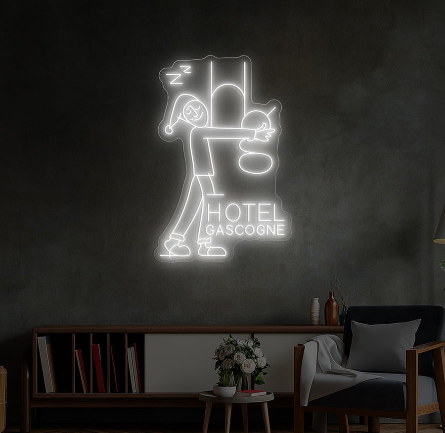 Custom LED Neon Sign for Hotel Gascogne