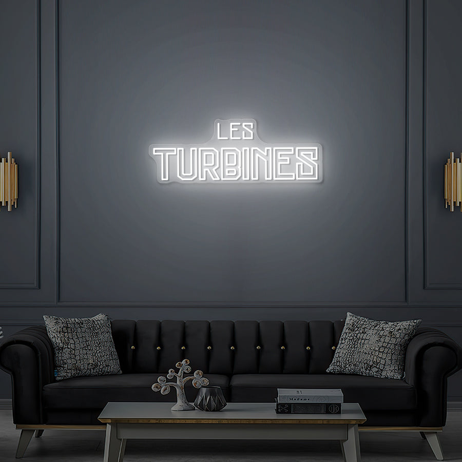 Enseigne LED Néon Personnalisée Les Turbines
