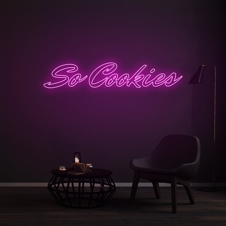Personnalisation Enseigne LED Néon - So Cookies