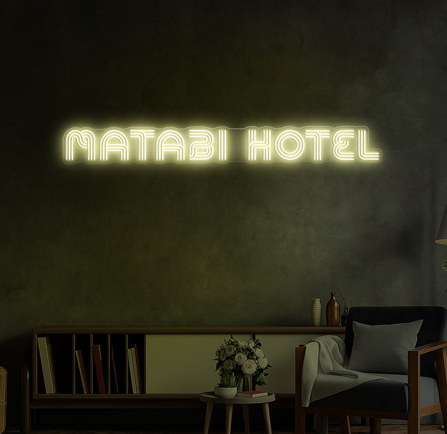 Custom LED Neon Sign for Matabi Hotel
