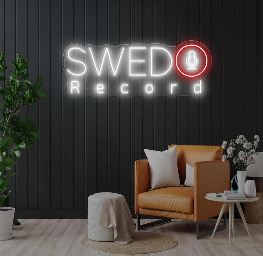 Swed Record Custom Neon LED Sign