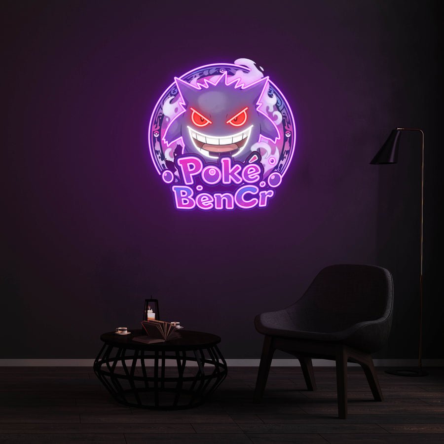 Enseigne LED Néon Personnalisée - Gengar