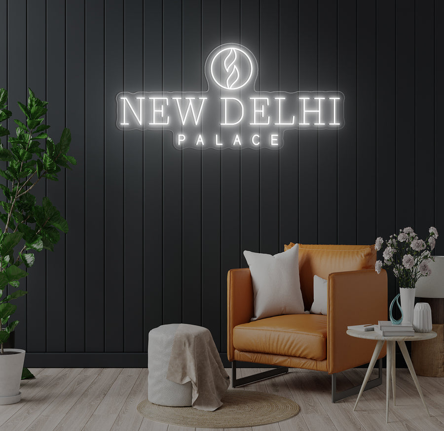 Enseigne LED Néon Personnalisée New Delhi Palace