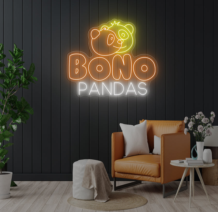 Enseigne LED Néon Personnalisée BONOPANDAS