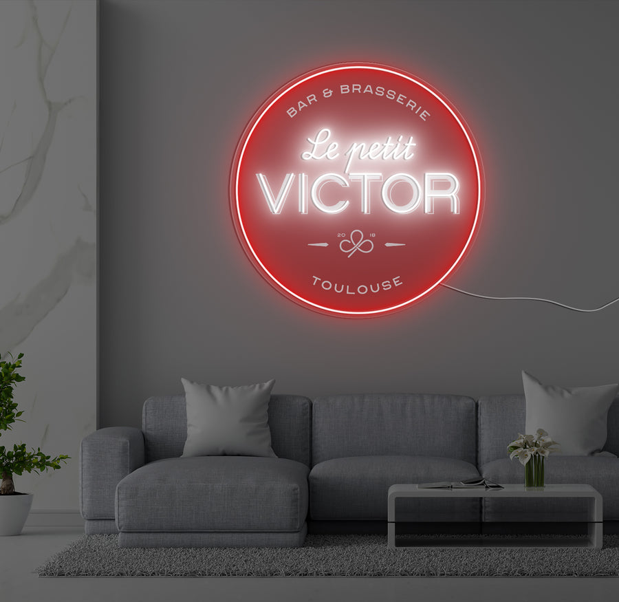 Enseigne LED Néon Personnalisée Le Petit Victor
