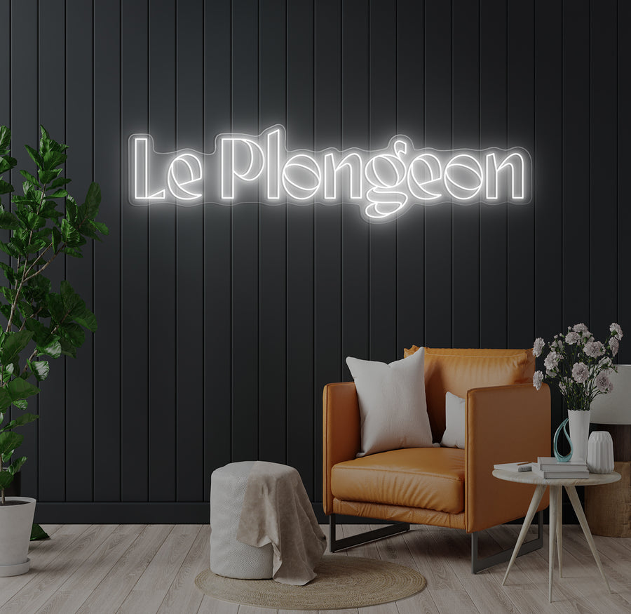Enseigne LED Néon Personnalisée Le Plongeon