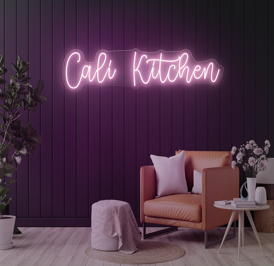 Enseigne LED Néon Personnalisée Cali Kitchen