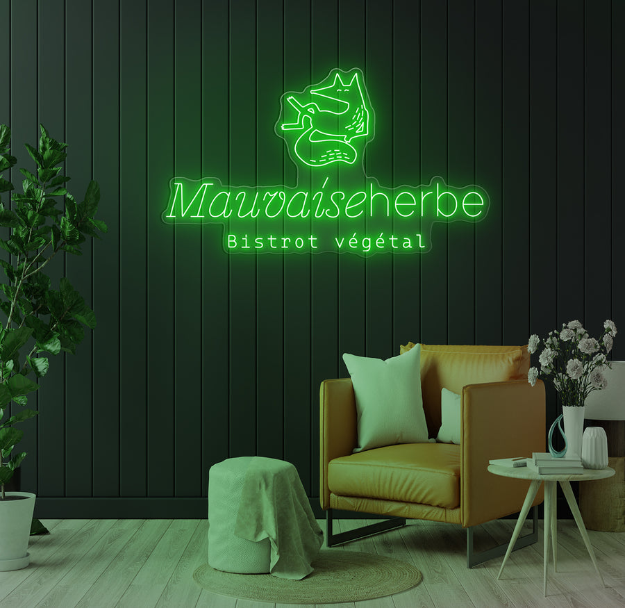 Custom LED Neon Sign Weed Bistro