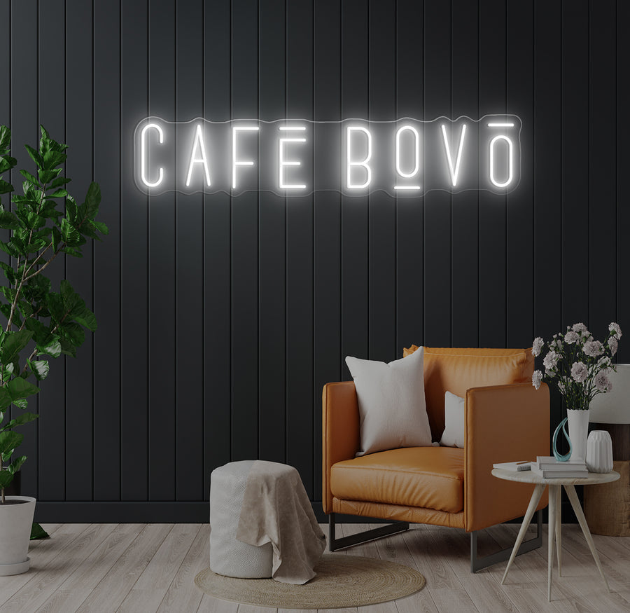 Custom LED Neon Sign for Café Bovo