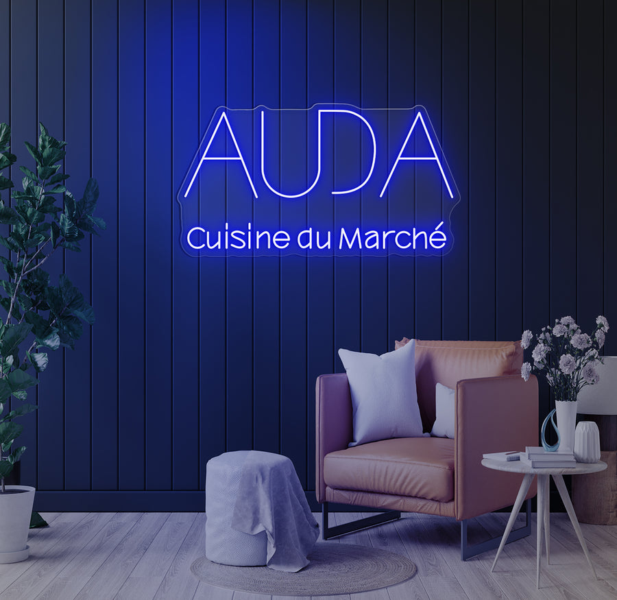 Enseigne LED Néon Personnalisée Auda