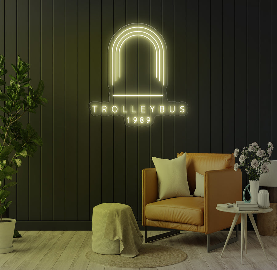 Custom LED Neon Trolleybus Sign