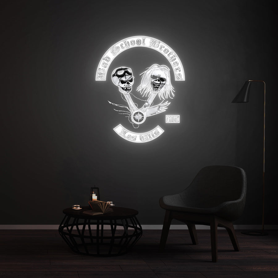 Personnalisation Enseigne LED Néon - Bad School Brothers