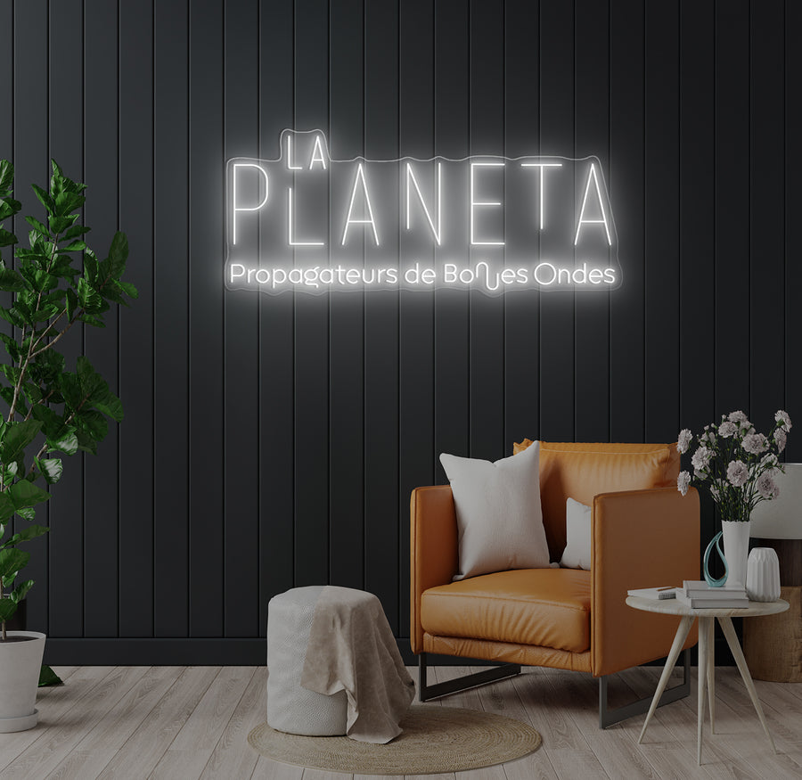 Enseigne LED Néon Personnalisée LA PLANETA