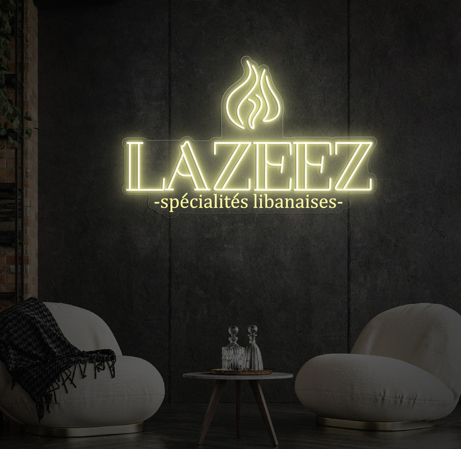 Custom LED Neon Sign by Lazeez