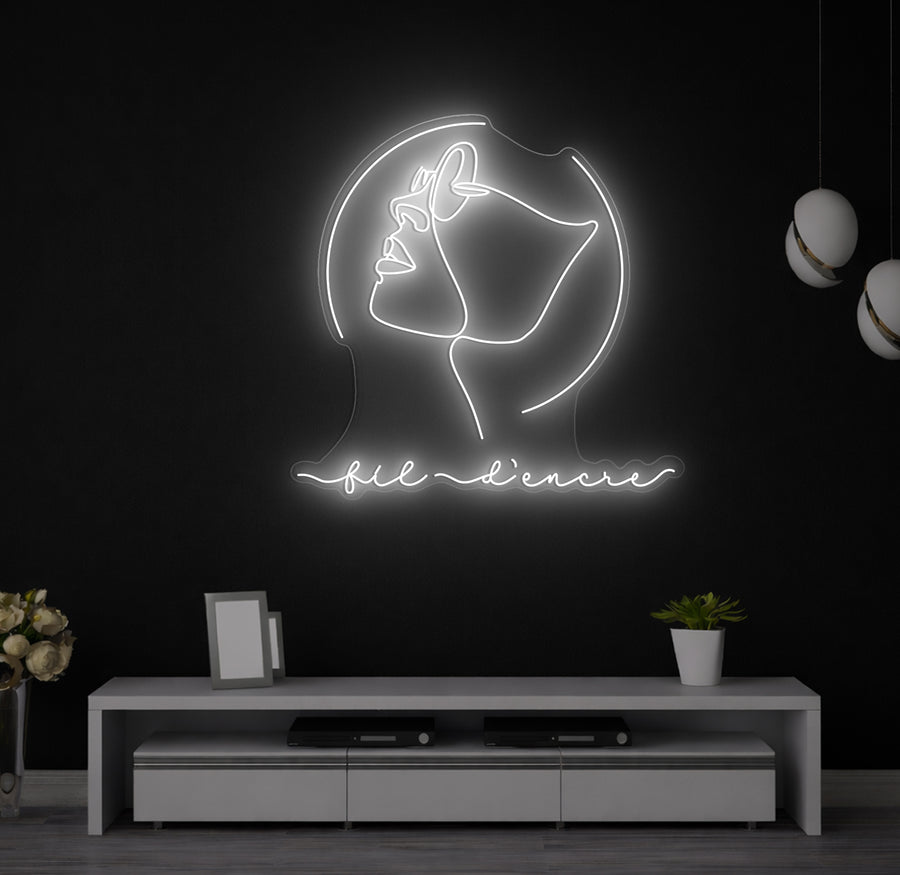Enseigne LED Néon Personnalisée Fil d'encre