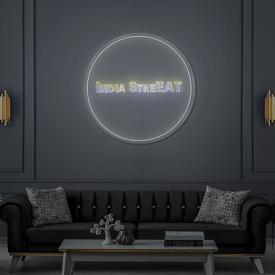 Enseigne LED Néon Personnalisée India StreEAT