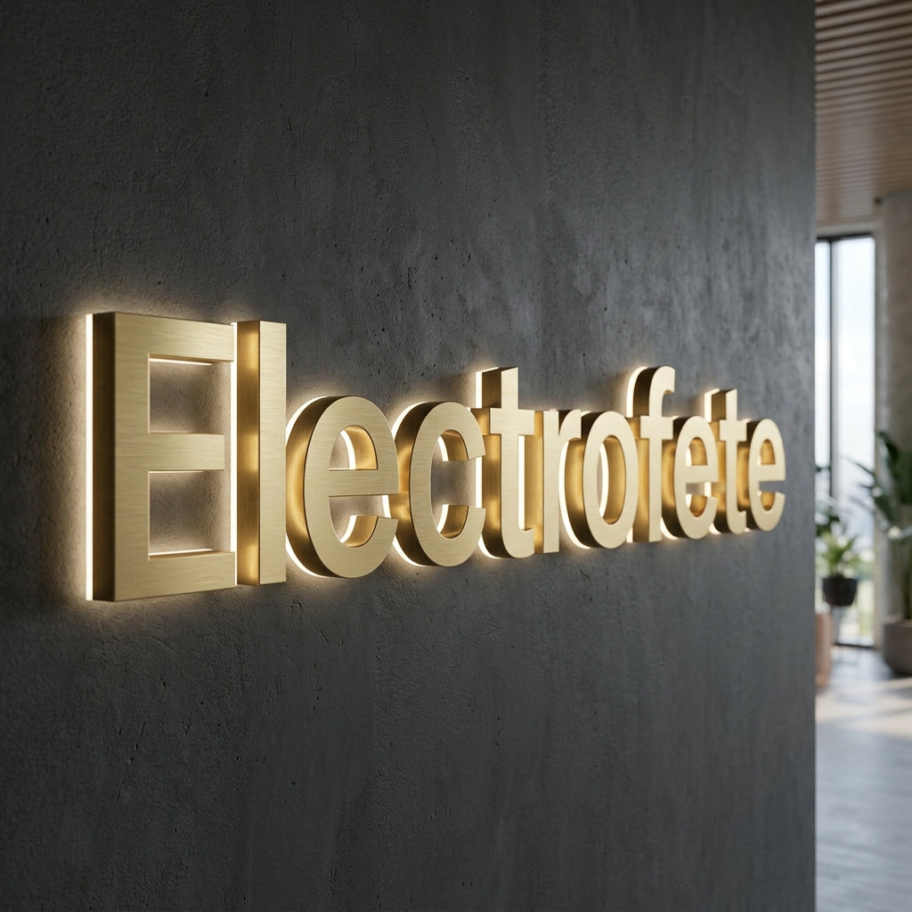 Electrofete · Lettres lumineuses rétroéclairées