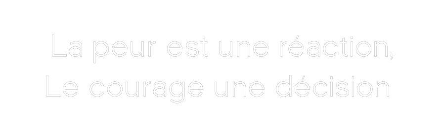 Néon Personnalisé La peur est u...