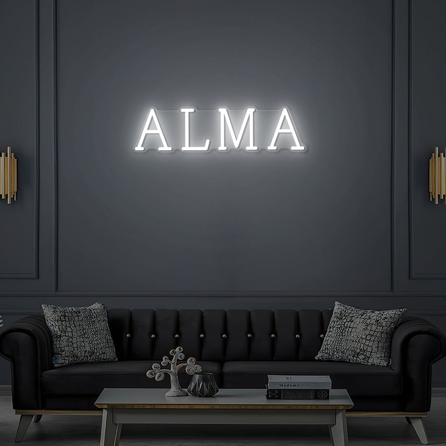 Enseigne LED Néon Personnalisée -Alma