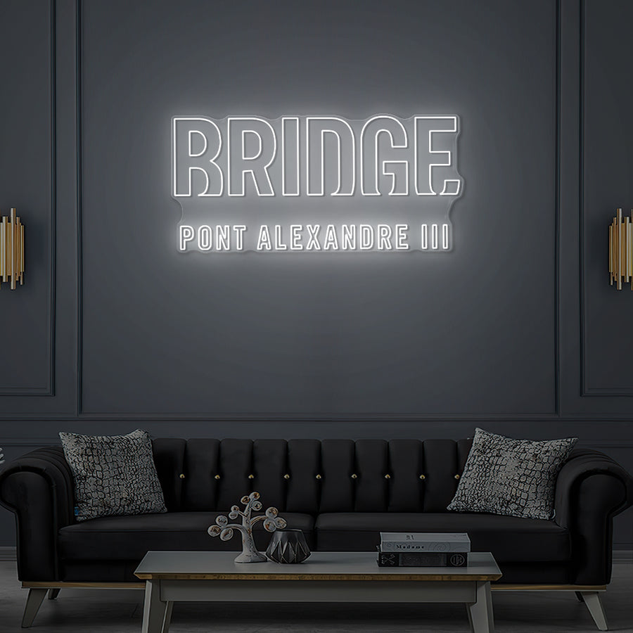 Enseigne LED Néon Personnalisée - Bridge Club