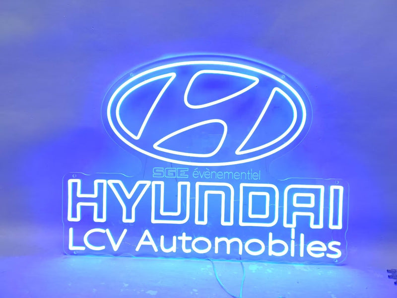 Enseigne LED néon Lumicorne : HYUNDAI