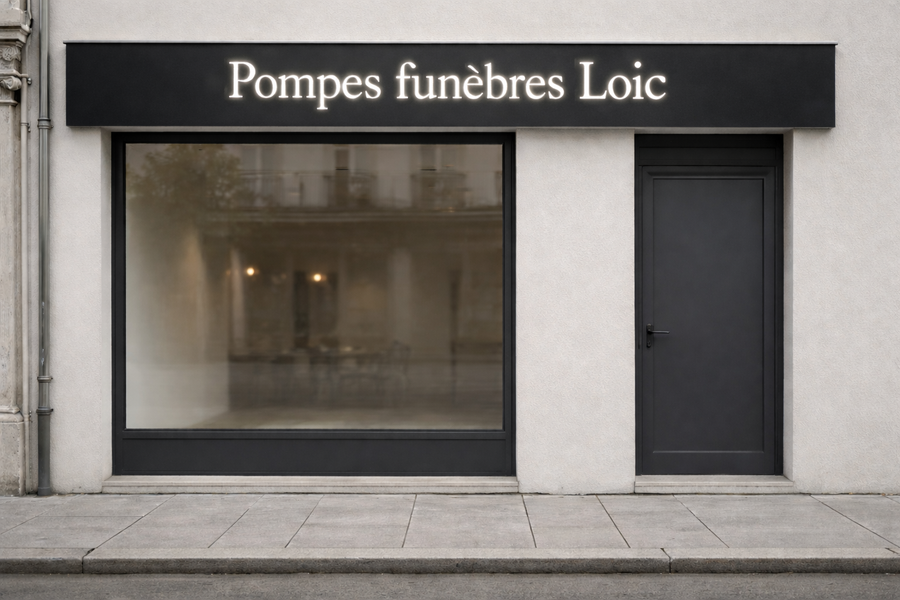 Custom LED Neon Sign - LOIC Funeral Home