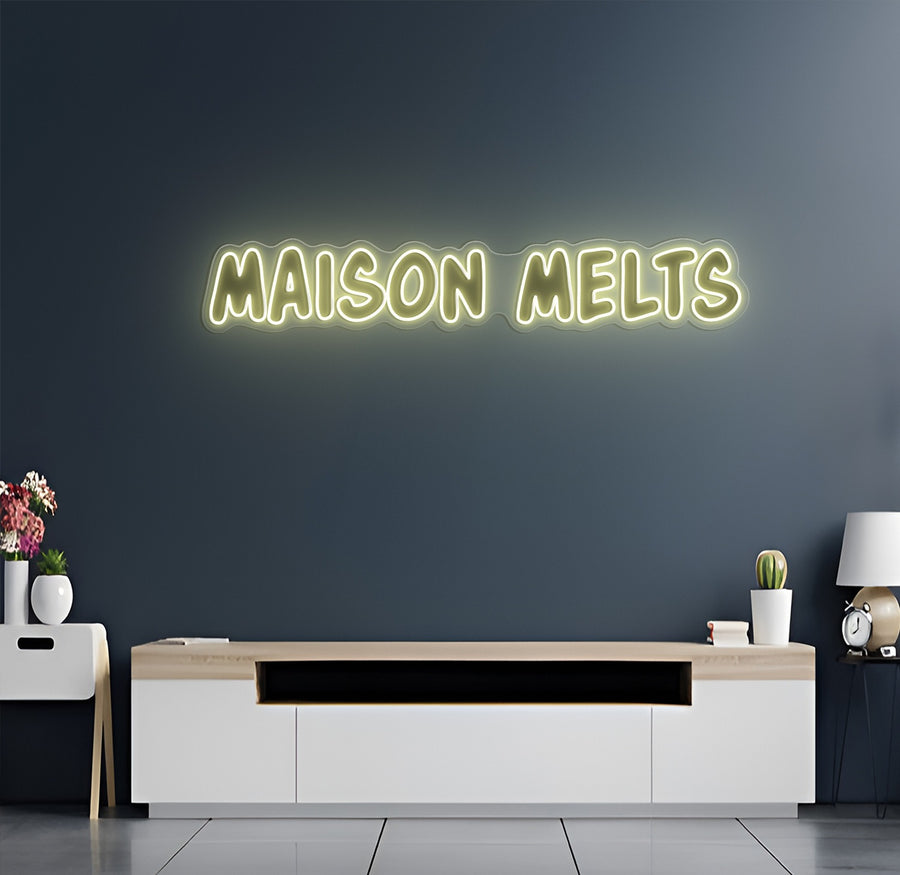 Custom LED Neon Sign MAISON MELTS