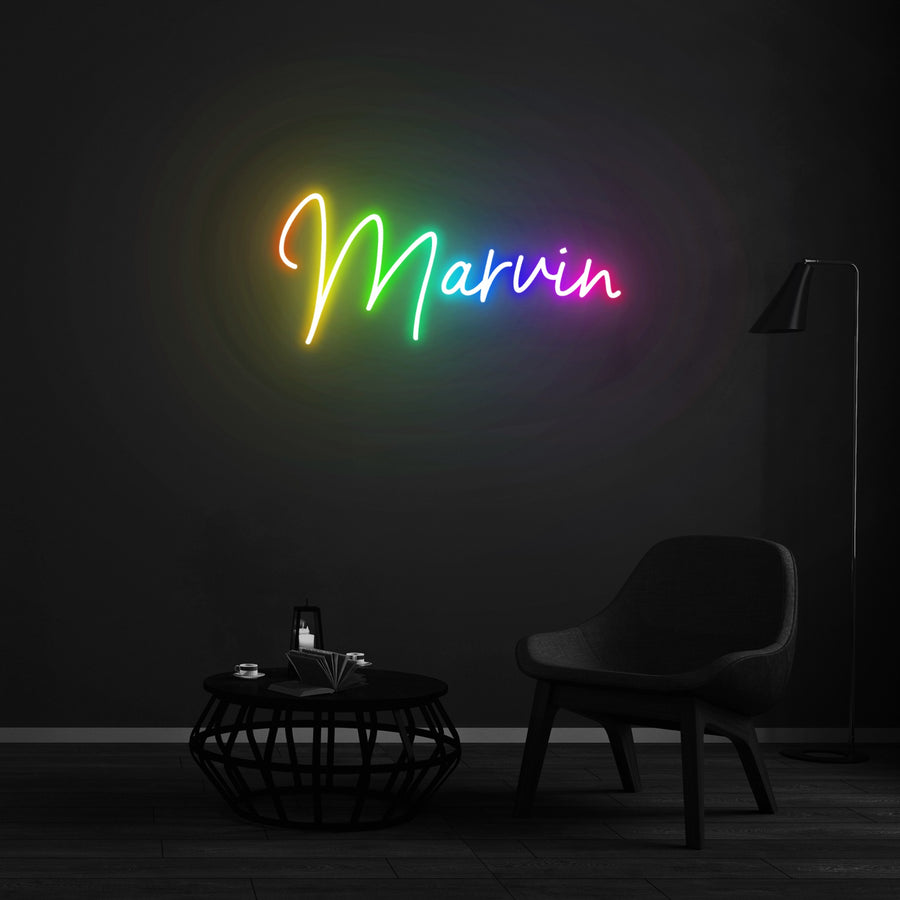 Enseigne LED Néon Personnalisée - Marvin 100cm RGB