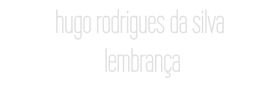 Néon Personnalisé hugo rodrigue...