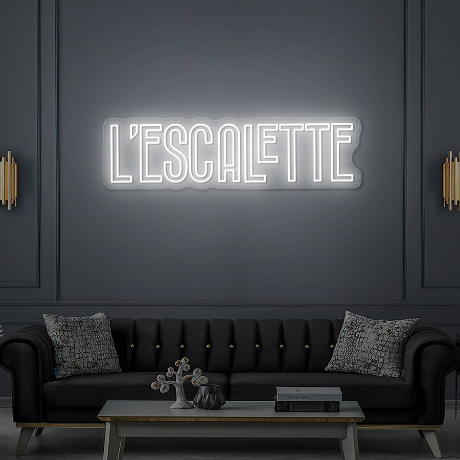 Custom LED Neon Sign L'Escalette